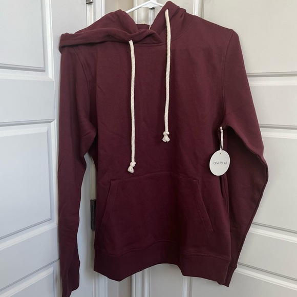 Pact Raisin All for One Unisex Hoodie NWT Size XS - Picture 1 of 4